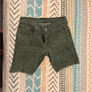 Men’s Levi’s Green Denim Shorts